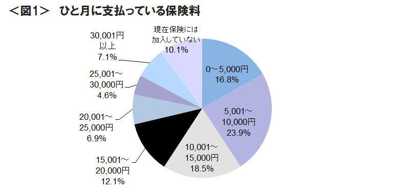 図1　ひと月に支払っている保険料