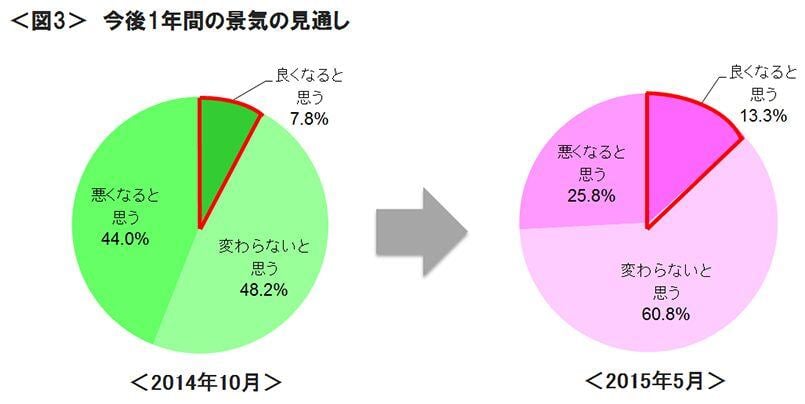 図3　今後1年間の景気の見通し