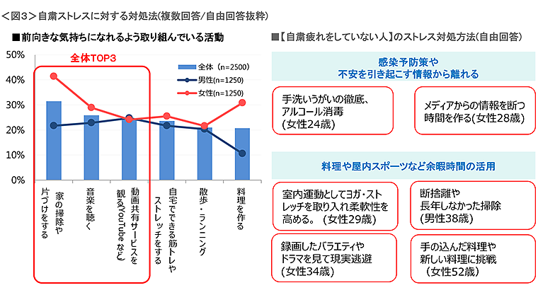 図3　自粛ストレスに対する対処法