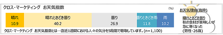 図　クロス・マーケティングお天気指数