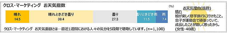 図　クロス・マーケティングお天気指数