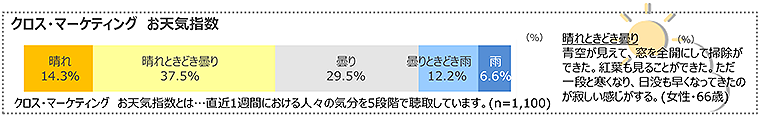 図　クロス・マーケティングお天気指数