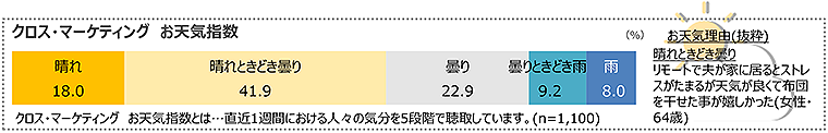 図　クロス・マーケティングお天気指数