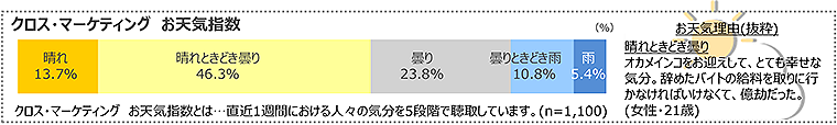 図　クロス・マーケティングお天気指数