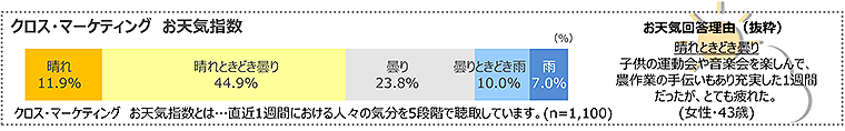 図　クロス・マーケティングお天気指数