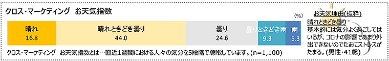 図　クロス・マーケティングお天気指数