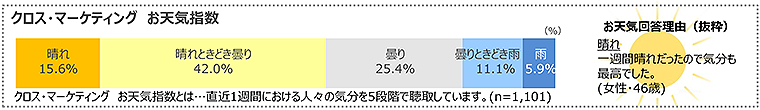 図　クロス・マーケティングお天気指数