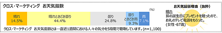 図　クロス・マーケティングお天気指数