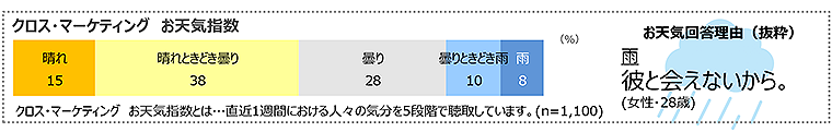 図　クロス・マーケティングお天気指数