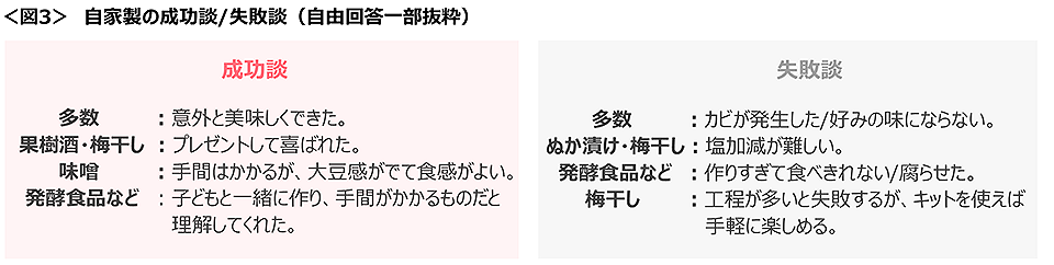 図3　自家製の成功談/失敗談